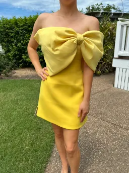 Rachel Gilbert Kace Mini Dress Gold Size 1 / AU 8 for rent on The Volte - image 2