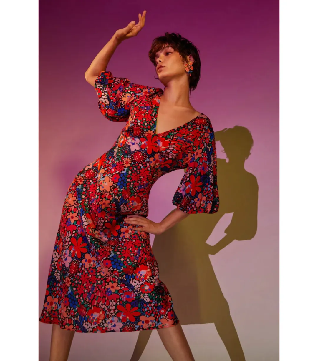 Gorman Petal Dance Party Dress Print Size AU 12 for rent on The Volte - main image