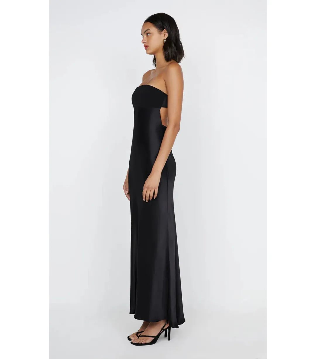 Bec & Bridge Zari Strapless Dress in Black Size AU 10 for rent on The Volte - main image