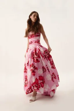 Aje Behold Maxi Dress Pink Boldly Blooming Size AU 12 for rent on The Volte - image 5