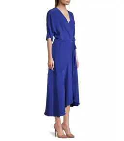 Ginger & Smart Perpetual Silk Wrap Dress Iris Size AU 12 for rent on The Volte - image 3