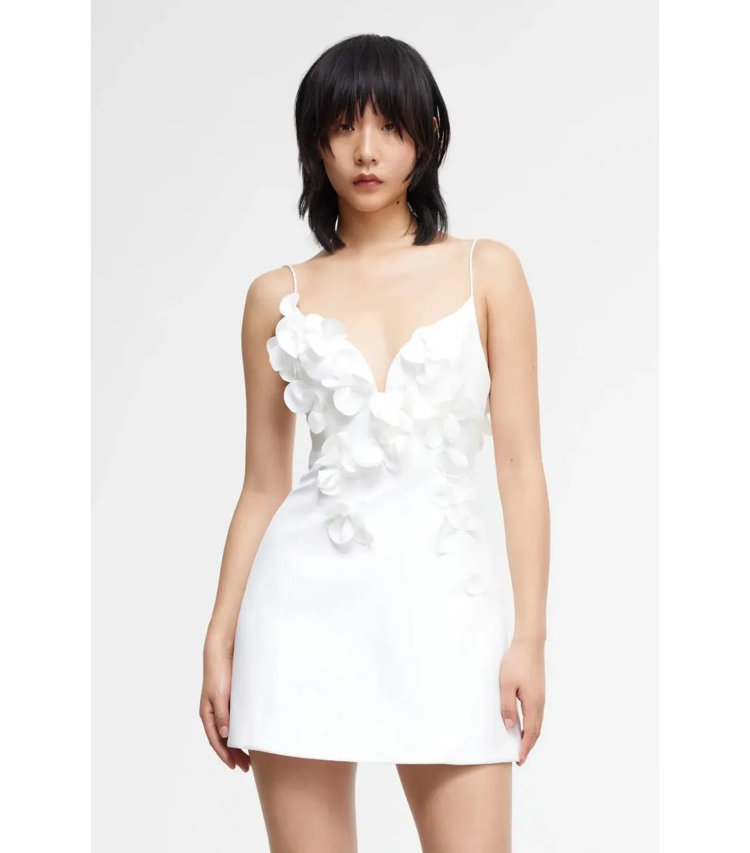 Acler Isla White Mini Dress White Size AU 10 for rent on The Volte - main image
