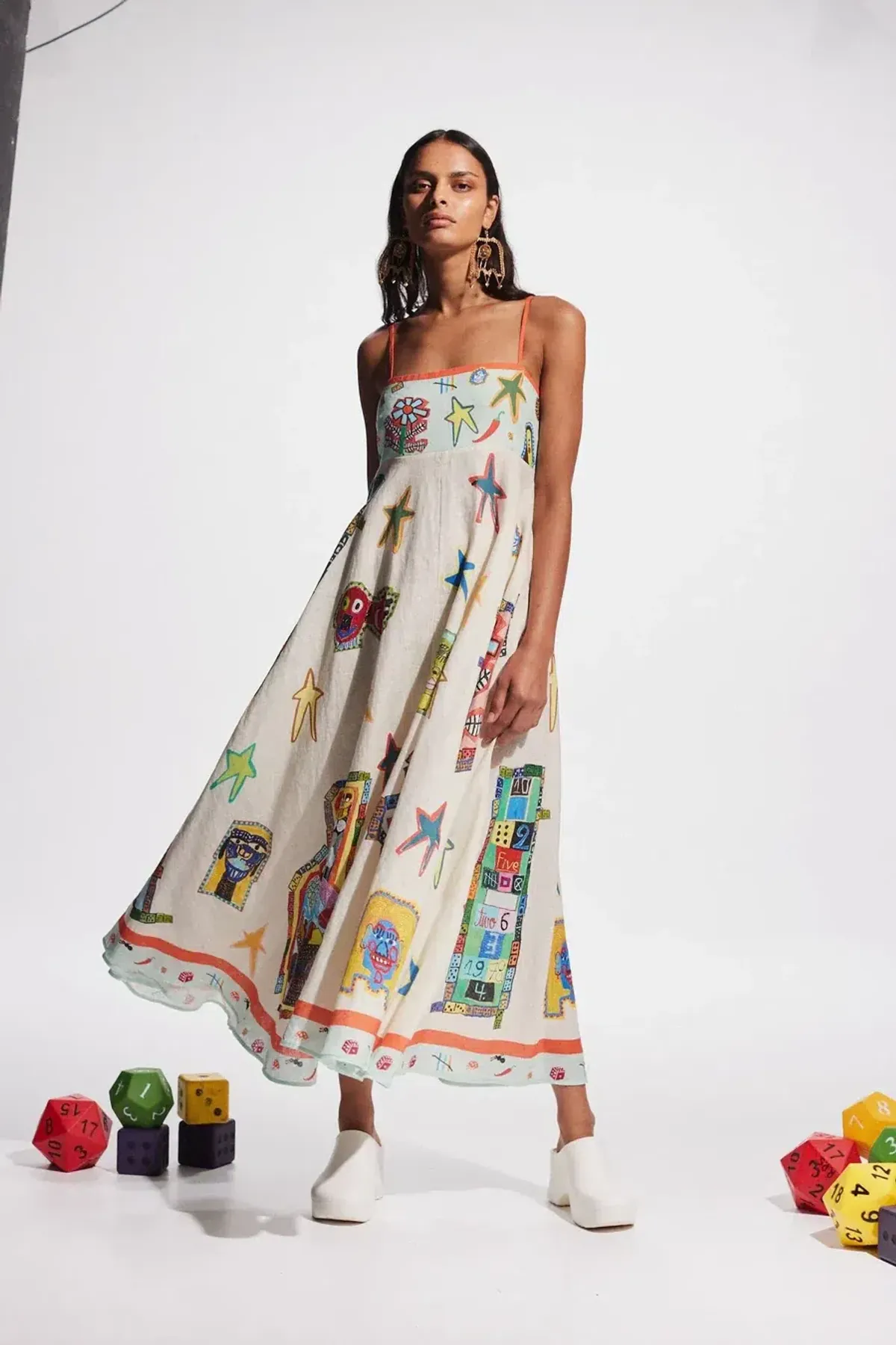 Alemais Players Sundress Multi Size 16 for rent on The Volte - main image