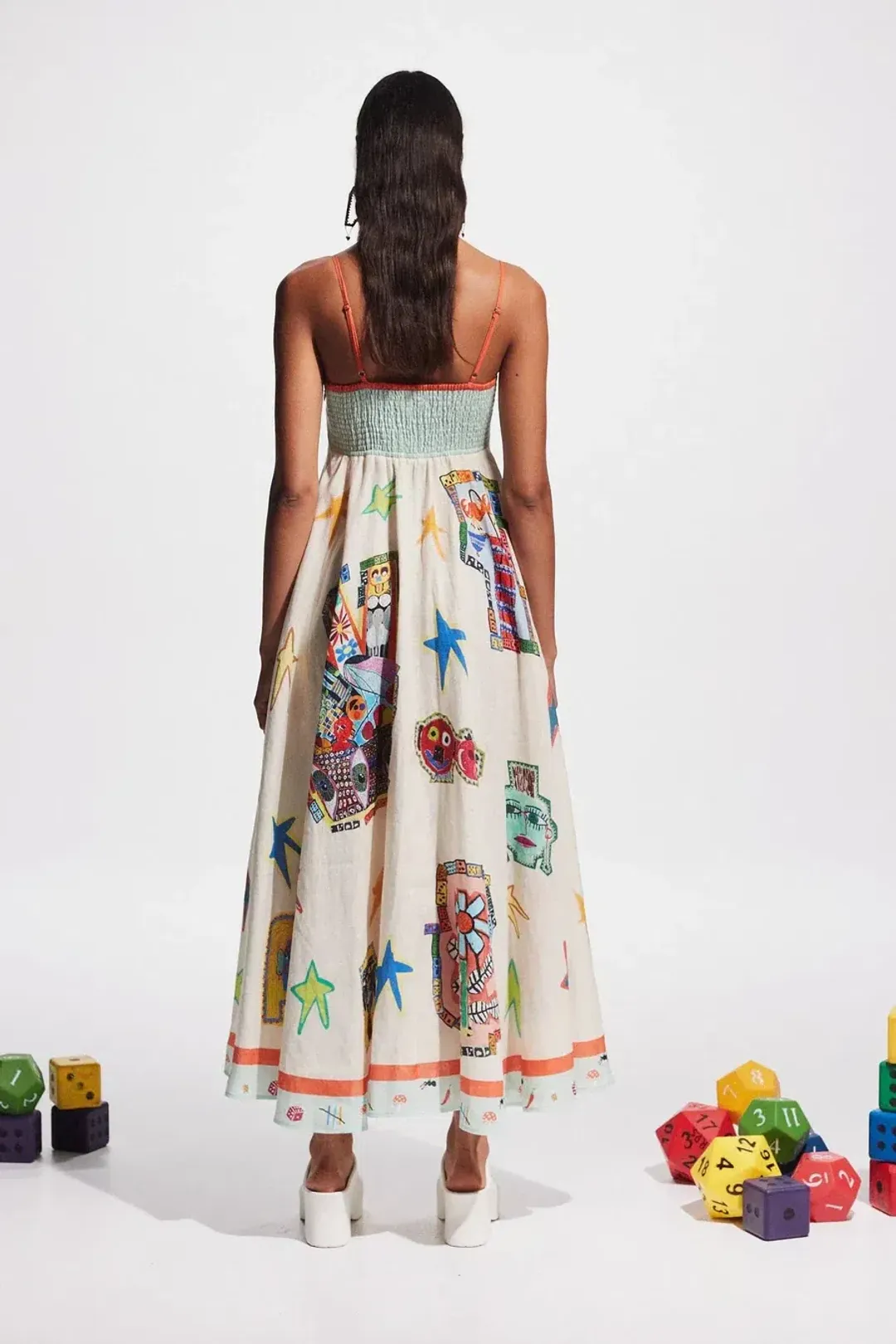 Alemais Players Sundress Multi Size 16 for rent on The Volte - main image