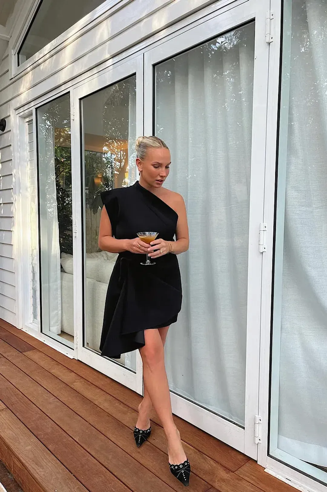 Acler Gowrie Mini Dress in Black Size 10 for rent on The Volte - main image