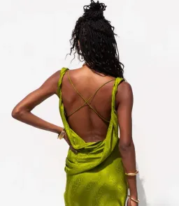 Rat & Boa Navarra Dress Lime Size 8 for rent on The Volte - image 4
