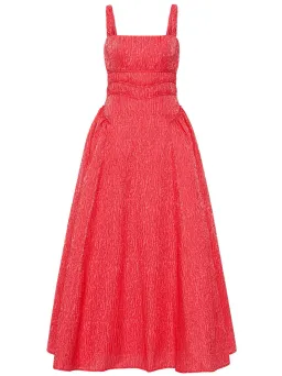 Rachel Gilbert Sophy Strap Midi Dress in Watermelon Size 12 for rent on The Volte - image 1