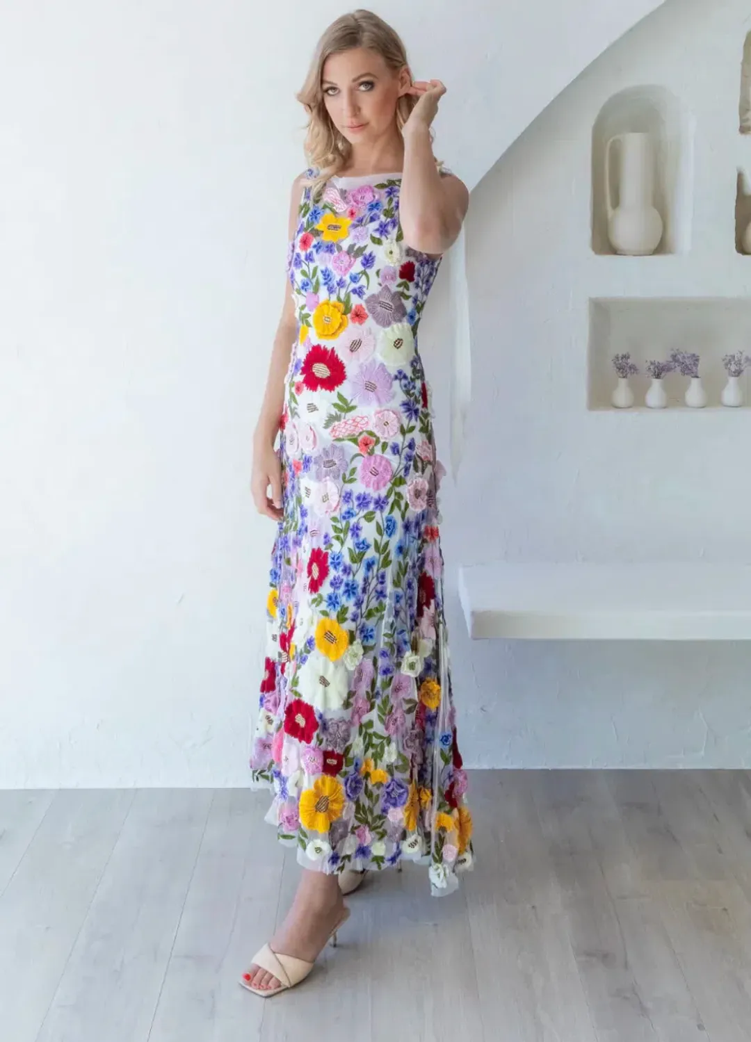 Rachel Gilbert Nya Gown Floral Size AU 8 for rent on The Volte - main image