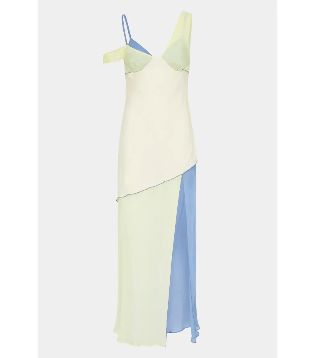 Sir The Label Thames Splice Midi Dress Ecru Multi Size 3 / AU 12   for rent on The Volte - main image