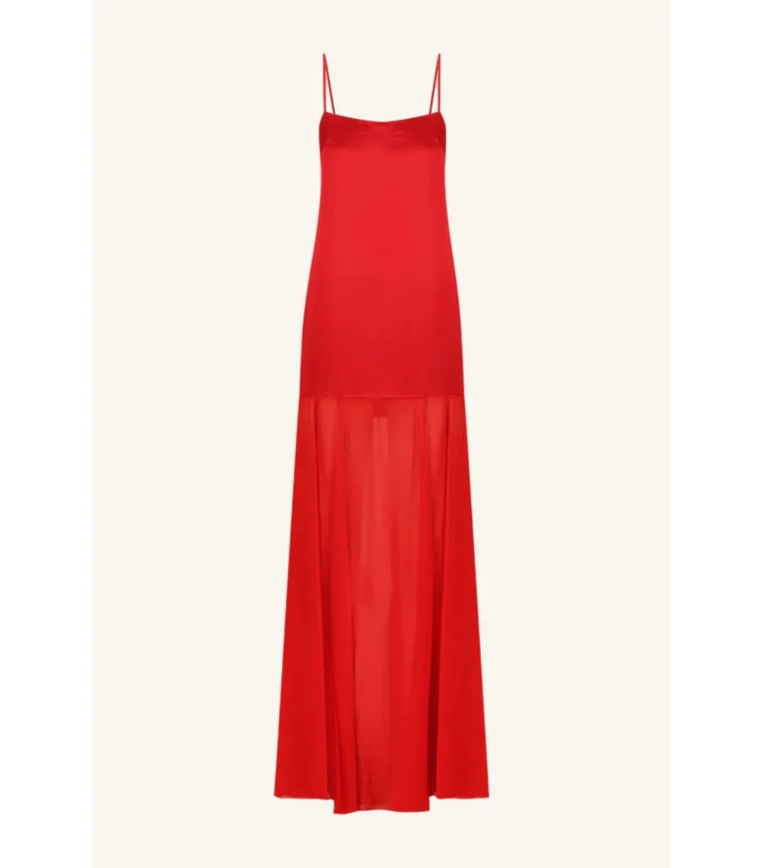 Shona Joy Moraya Dropped Waist Dress Chilli Size AU 12 for rent on The Volte - main image