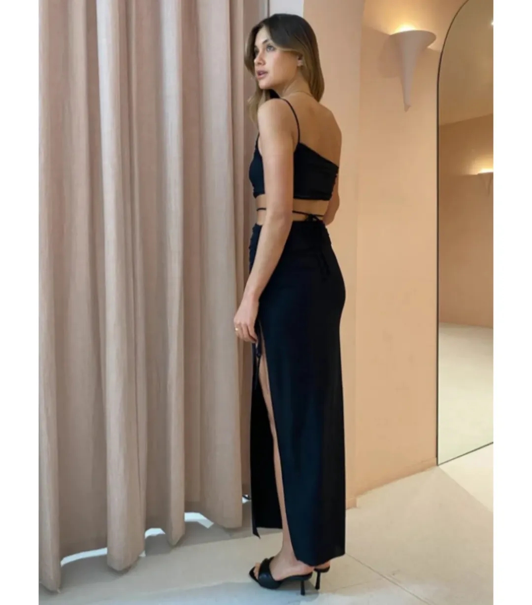 Bec & Bridge Dilkon Maxi Dress Black Size AU 10 for rent on The Volte - main image