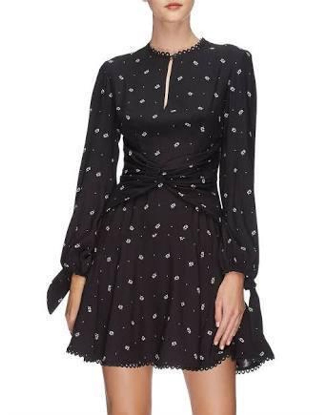 Lover the Label Foulard Mini Dress Black Size 12 for rent on The Volte - main image