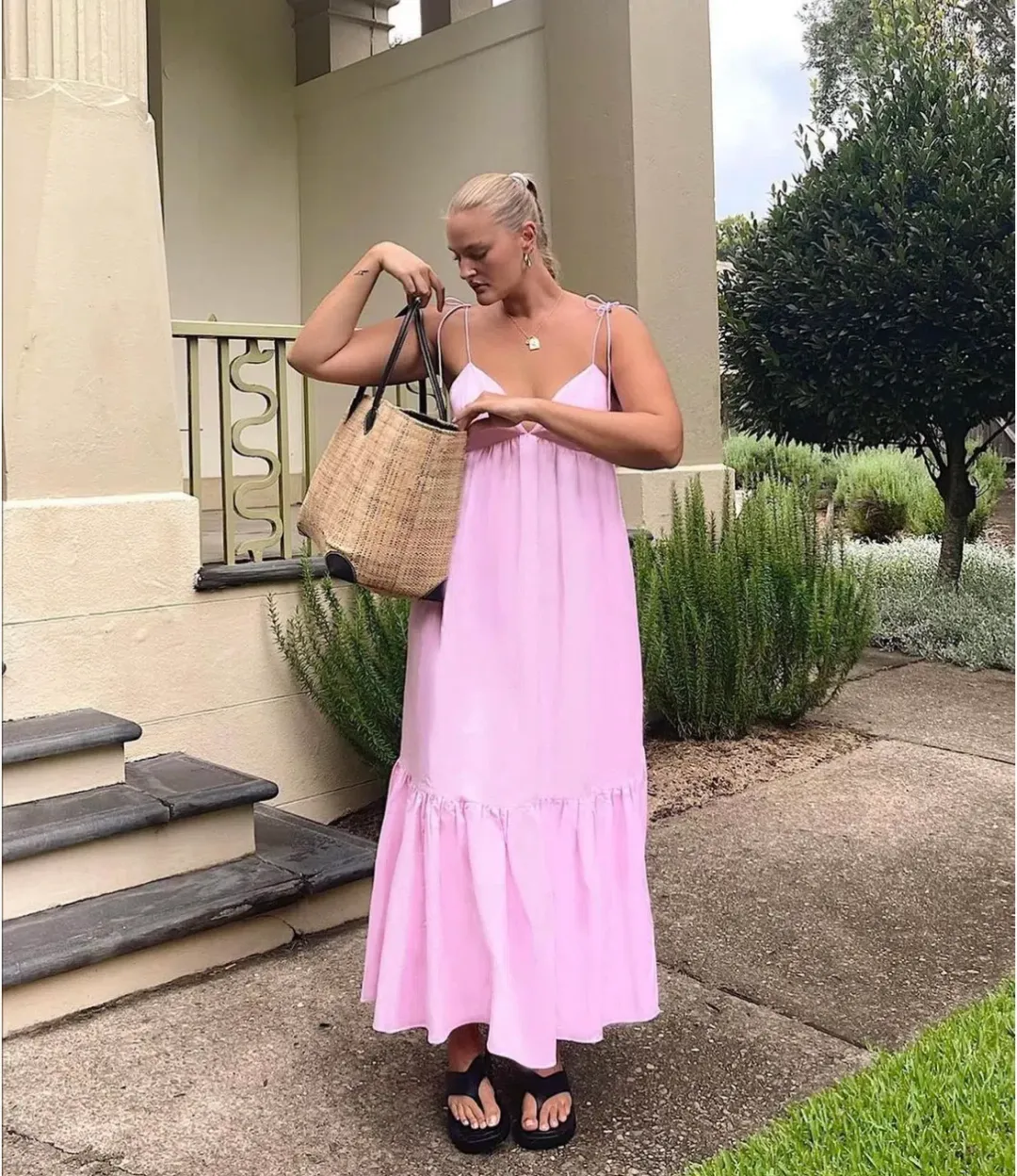 Steele Leonora Maxi Dress Pink Size M / Au 10 for rent on The Volte - main image