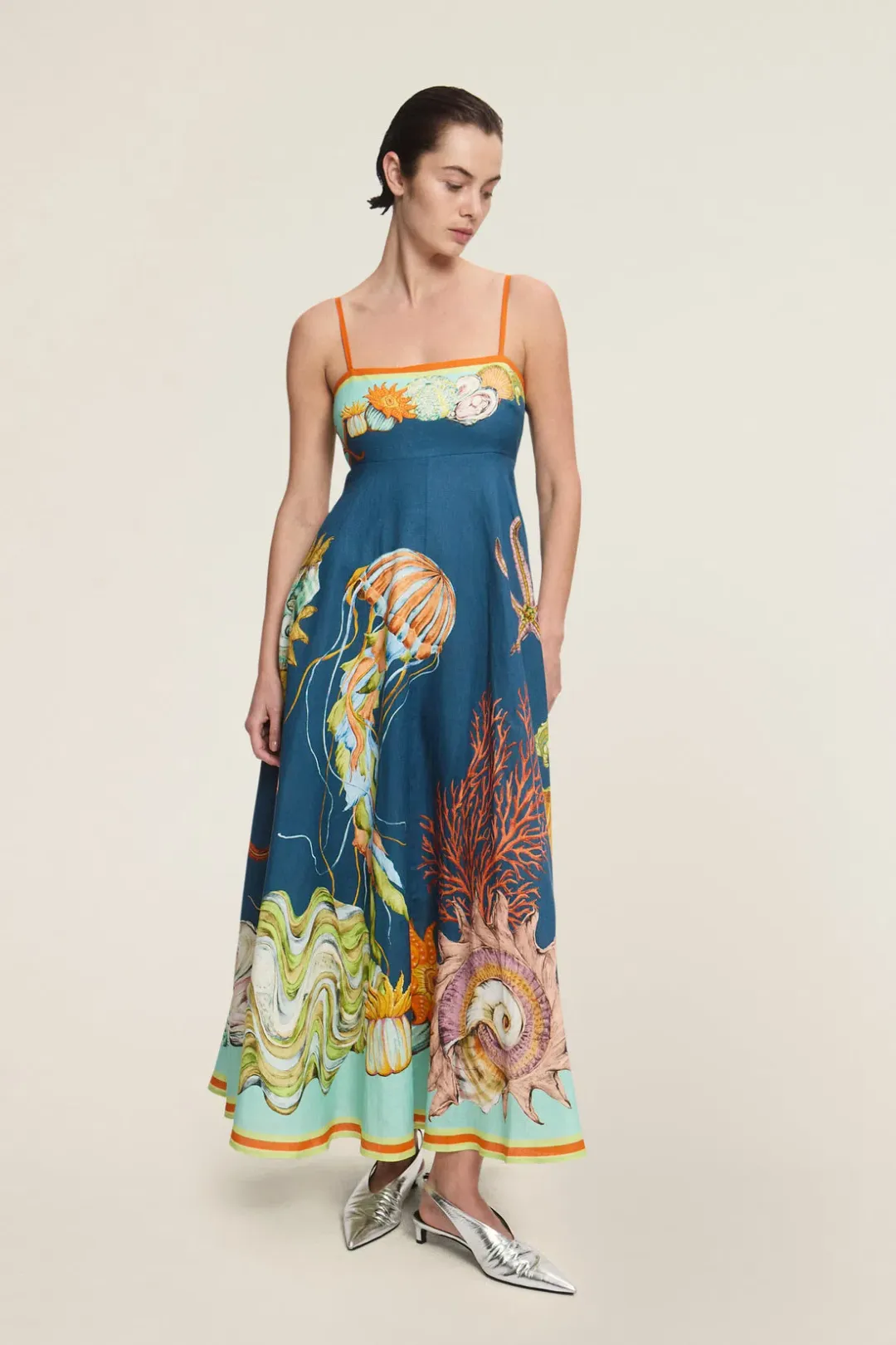 Alemais Dorian Sundress Multi Size 16  for rent on The Volte - main image