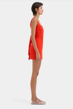 Sir the Label Iris Tie Mini Dress Red Size 6  for rent on The Volte - image 4