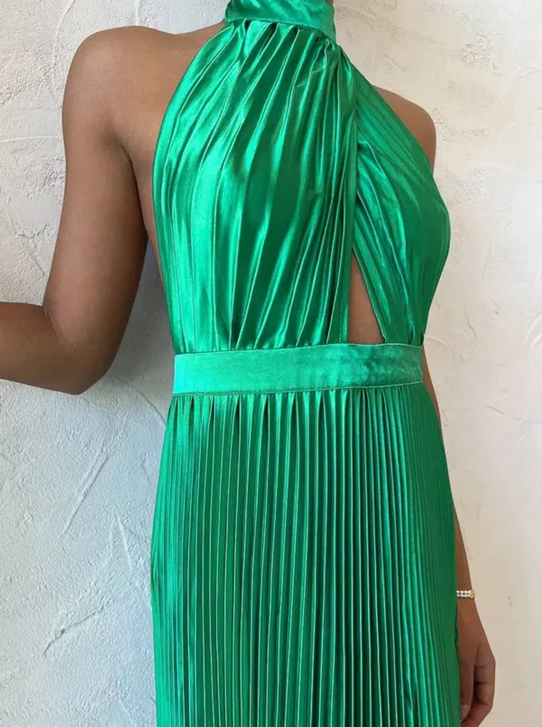 L'Idee Renaissance Gown in Bright Green Size AU 10  for rent on The Volte - main image