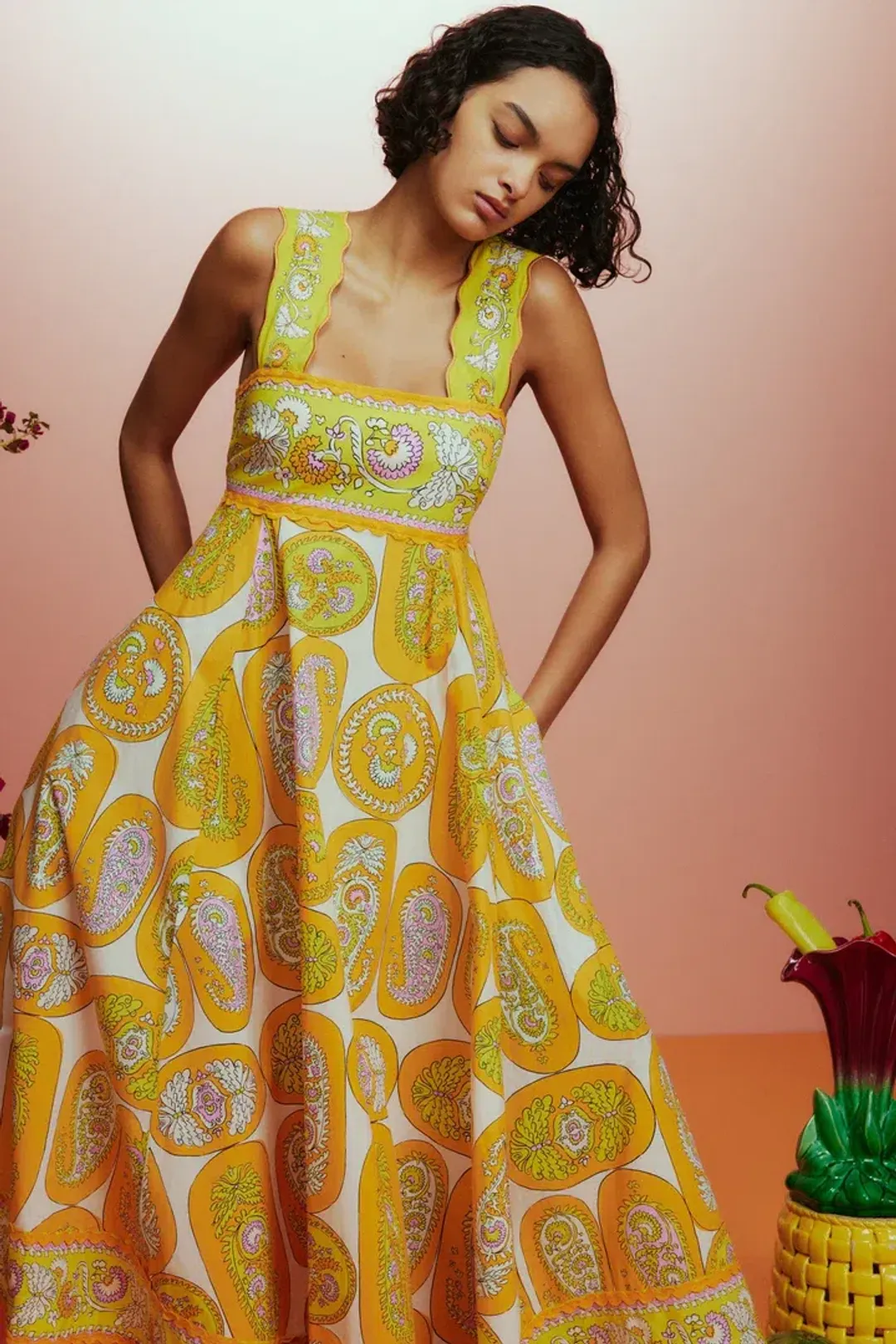 Alemais Diana Summer Dress Floral Size 6 for rent on The Volte - main image