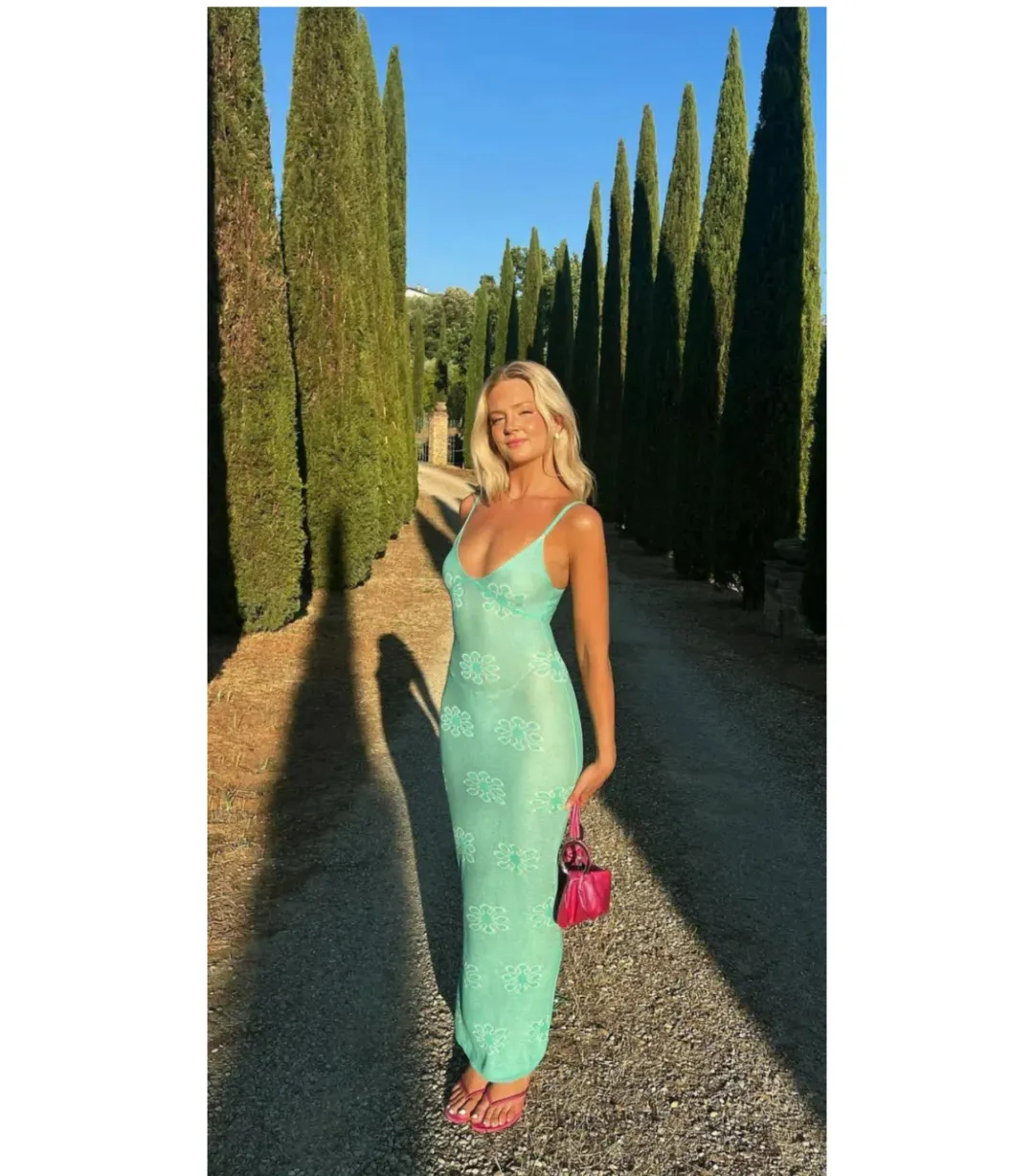 Asta Resort Delilah Dress in Aquamarine Size AU 8 for rent on The Volte - main image