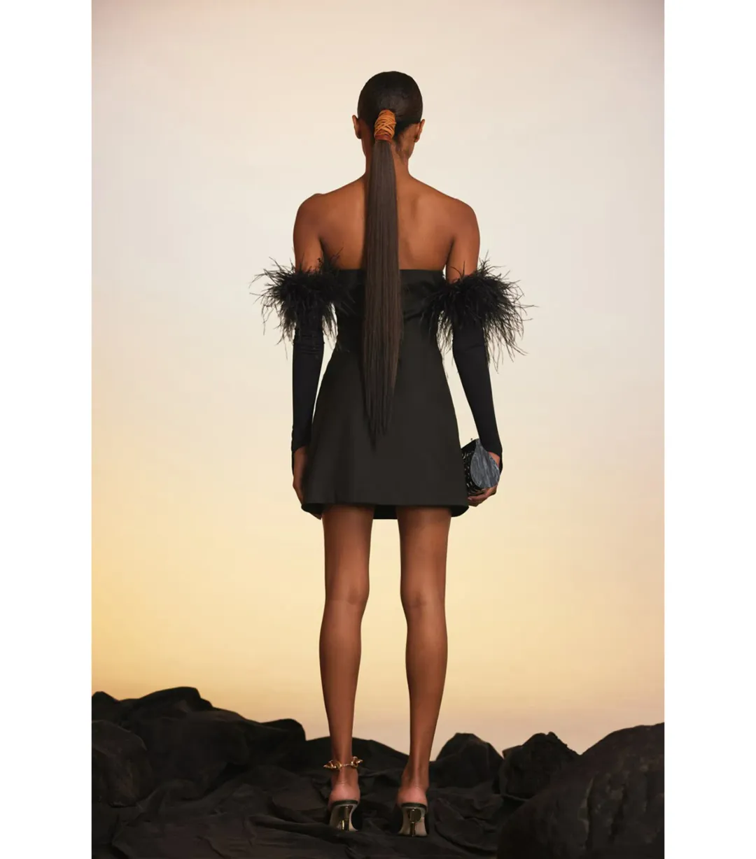 Cult Gaia Jaslene Dress Black Size AU 8 for rent on The Volte - main image