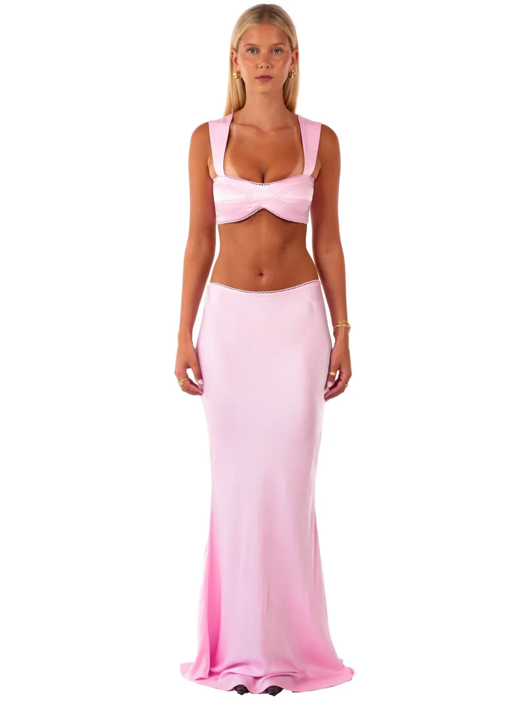 I Am Delilah Penelope Bralette and Maxi Skirt Set Quartz Size S / AU 8 for rent on The Volte - main image