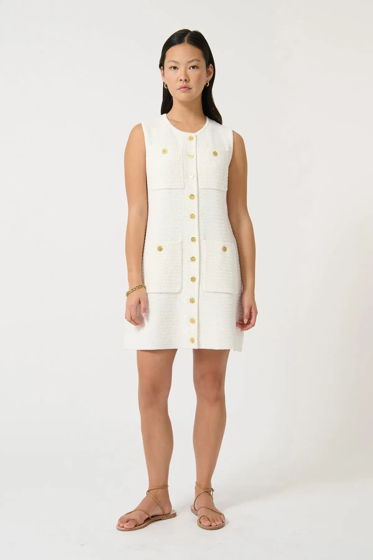Onte Helena Mini Dress White Size S / AU 8 for rent on The Volte - main image