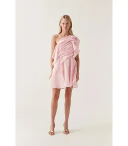 Aje Genesis Mini Dress Soft Pink Size AU 8 for rent on The Volte - image 1