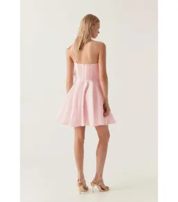 Aje Genesis Mini Dress Soft Pink Size AU 8 for rent on The Volte - image 4
