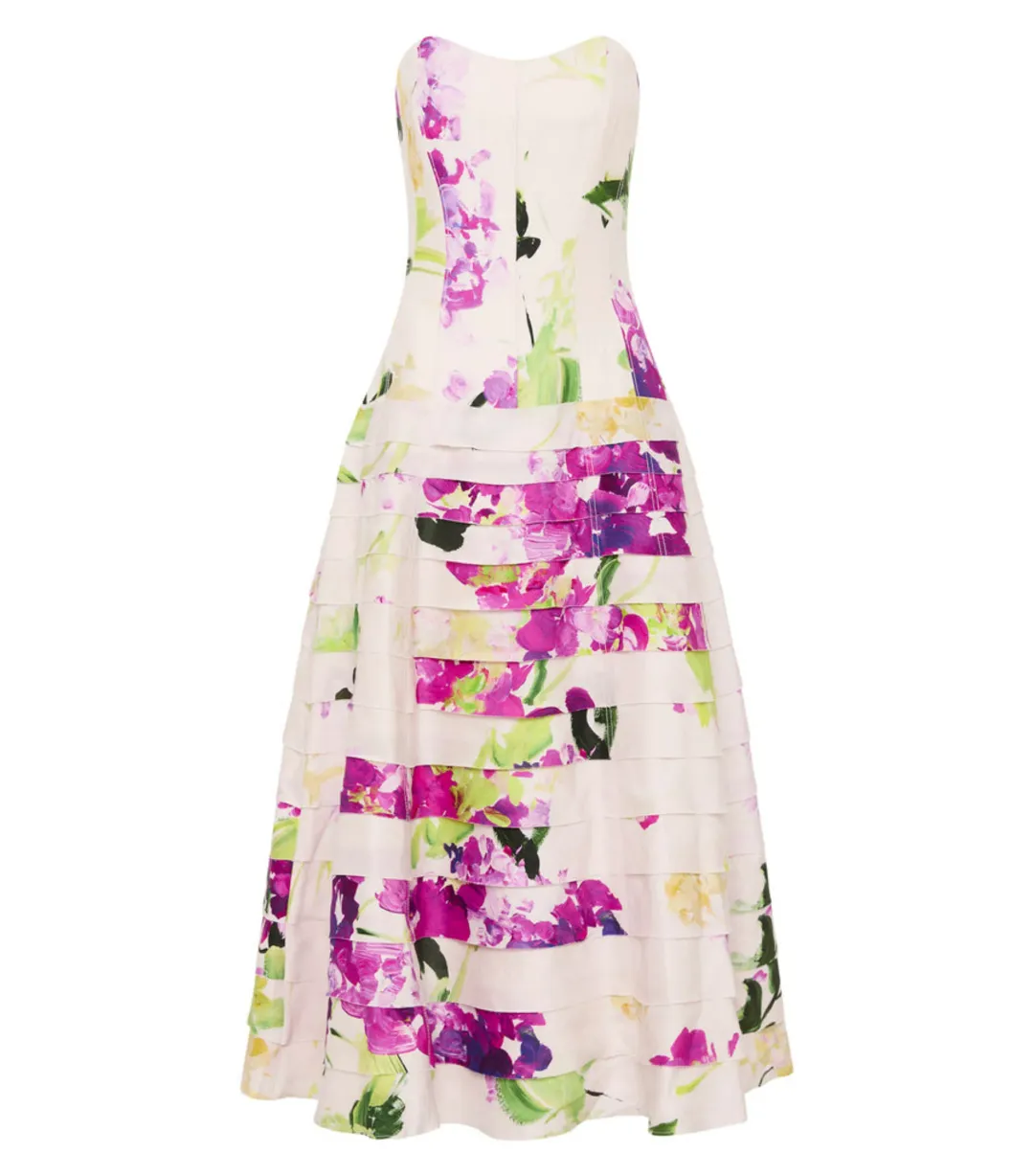 Aje Victoria Gown in Wild Hydrangea Size AU 8 for rent on The Volte - main image