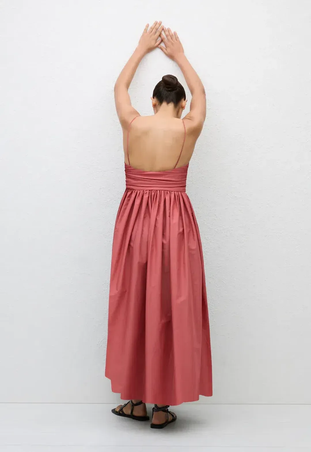 Matteau Gathered Bodice Dress in Rose Size 2 / AU 8 for rent on The Volte - main image
