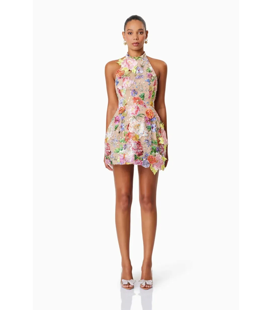 Elliatt Meadowhawk Mini Sequin Dress in Pink Size Small / AU 8 for rent on The Volte - main image
