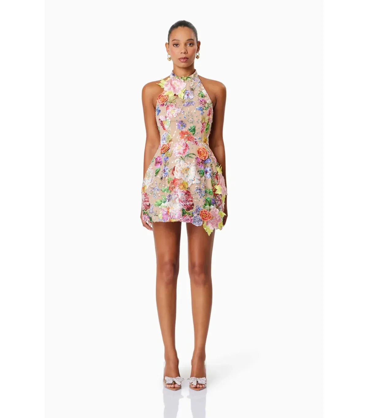 Elliatt Meadowhawk Mini Sequin Dress in Pink Size Small / AU 8 for rent on The Volte - main image