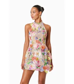 Elliatt Meadowhawk Mini Sequin Dress in Pink Size Small / AU 8 for rent on The Volte - image 2