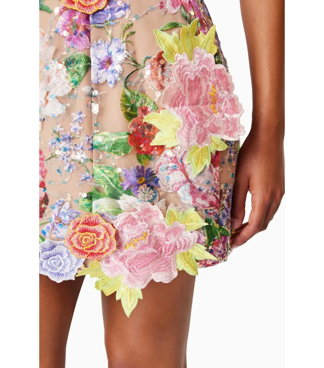 Elliatt Meadowhawk Mini Sequin Dress in Pink Size Small / AU 8 for rent on The Volte - main image