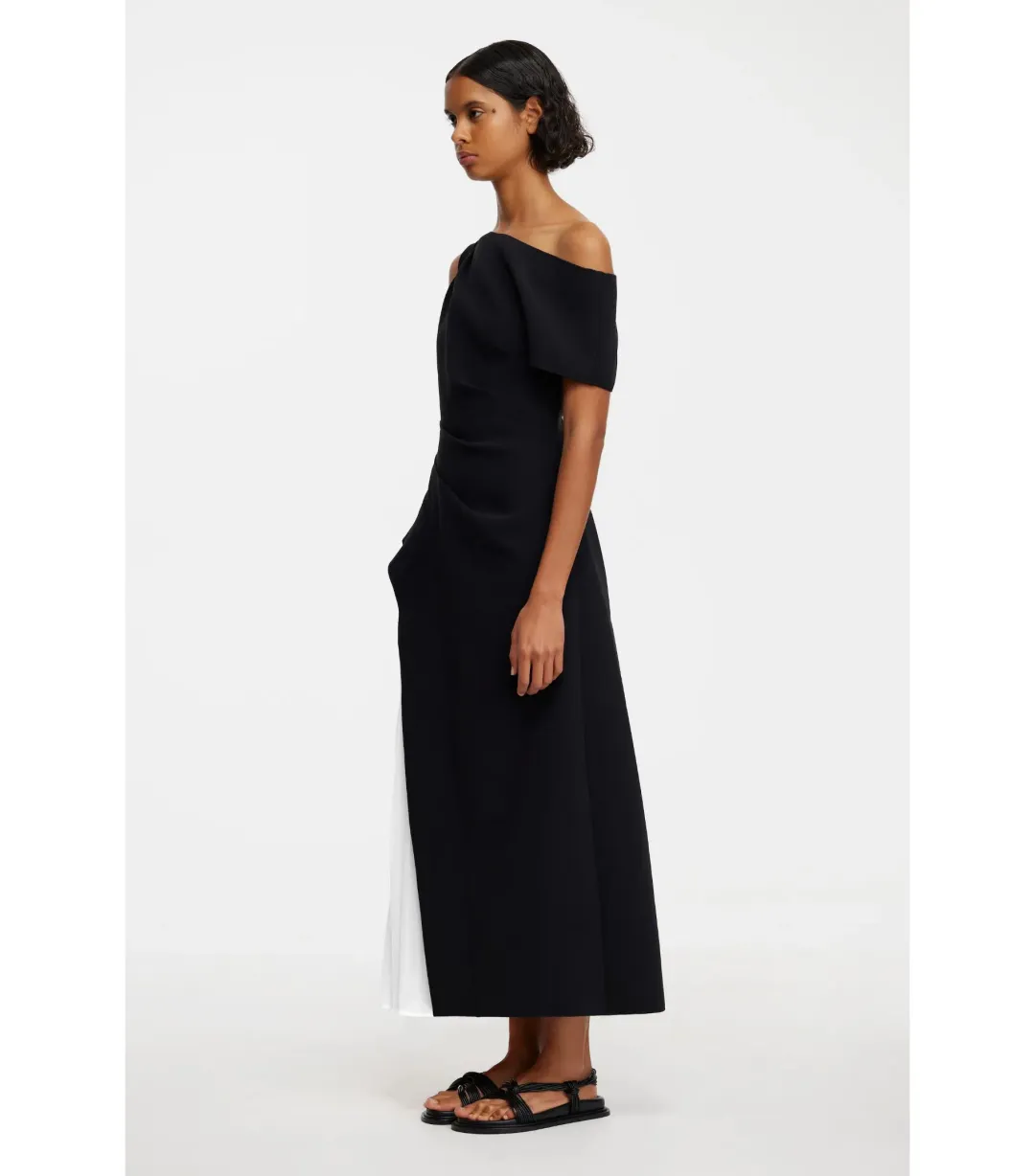 Acler Sudden Midi Dress in Black Size AU 10 for rent on The Volte - main image