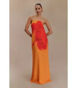 Meshki Amaya Maxi Dress in Koi Orchard Print Size AU 16 for rent on The Volte - image 2
