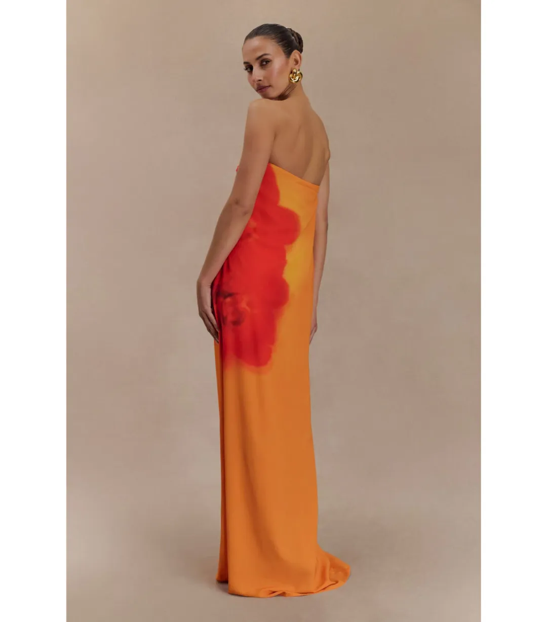 Meshki Amaya Maxi Dress in Koi Orchard Print Size AU 16 for rent on The Volte - main image