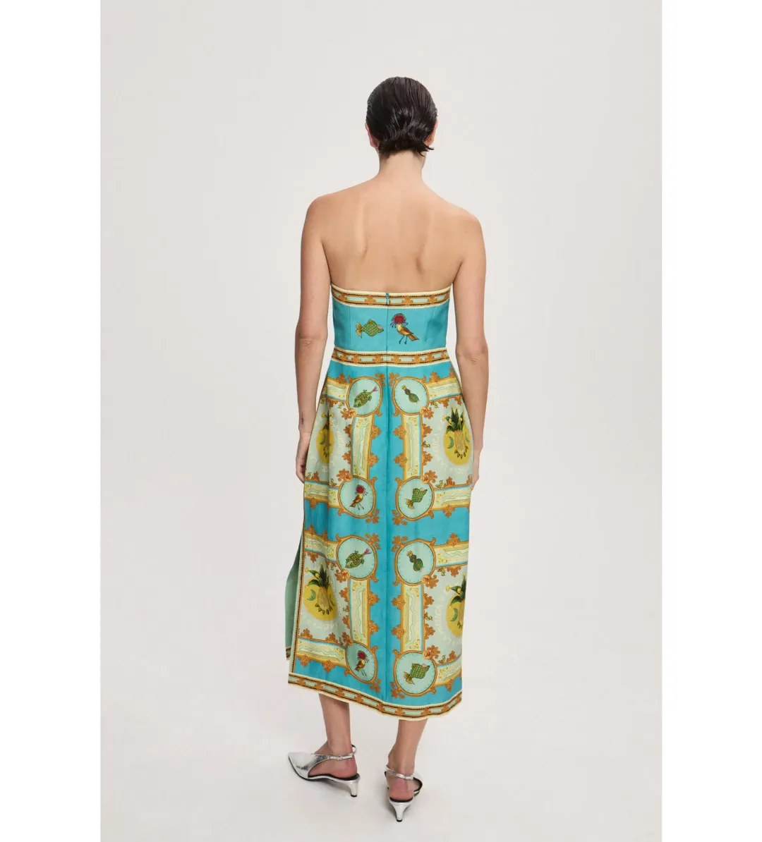 Alemais La Musica Midi Dress Print Size 10  for rent on The Volte - main image