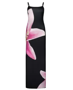 With Harper Lu Slip Dress Black Lily Floral Size S / AU 8 for rent on The Volte - image 5