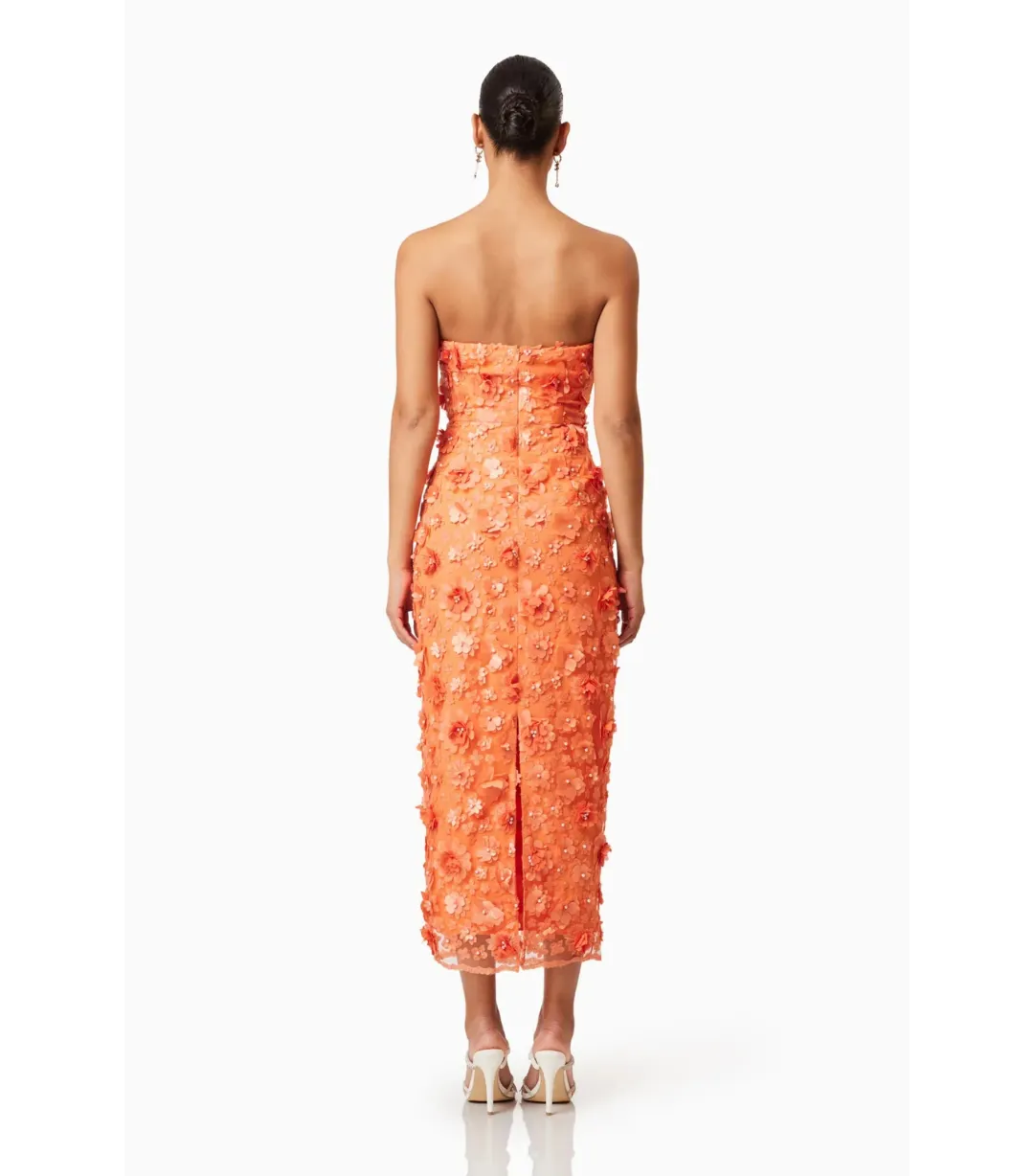 Elliatt Bluebell Midi Dress Orange Size M / AU 10 for rent on The Volte - main image
