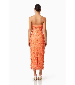 Elliatt Bluebell Midi Dress Orange Size L / AU 12 for rent on The Volte - image 3