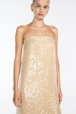 Manning Cartell Light Angles Strapless Dress Gold Size S / AU 8 for rent on The Volte - image 4