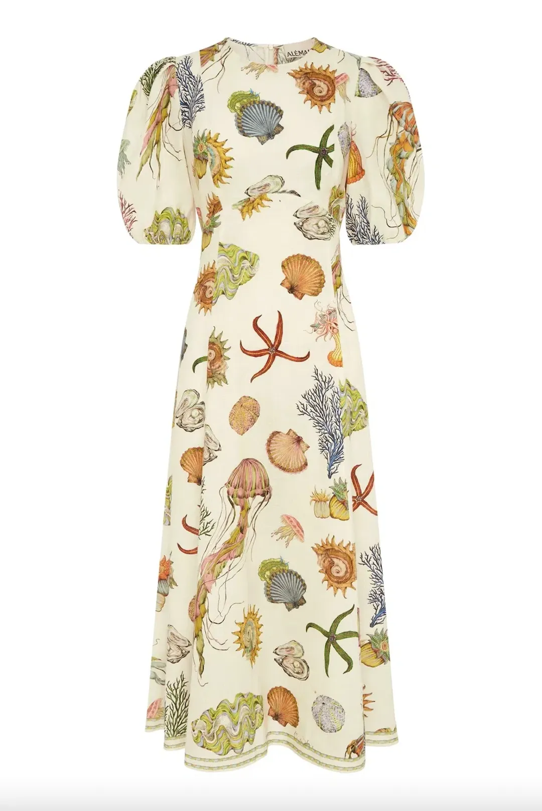 Alemais Sea Midi Dress Print Size 8  for rent on The Volte - main image