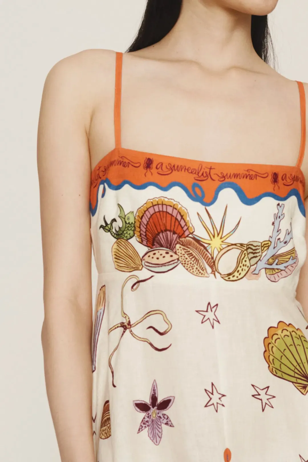 Alemais Surrealist Summer Sundress Multi Size 16 for rent on The Volte - main image
