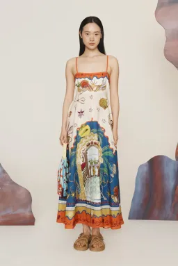 Alemais Surrealist Summer Sundress Multi Size 16 for rent on The Volte - image 1