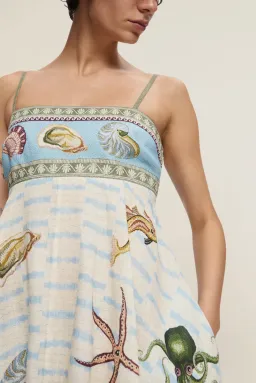 Alemais Bath House Sundress Print Size 16 for rent on The Volte - image 2