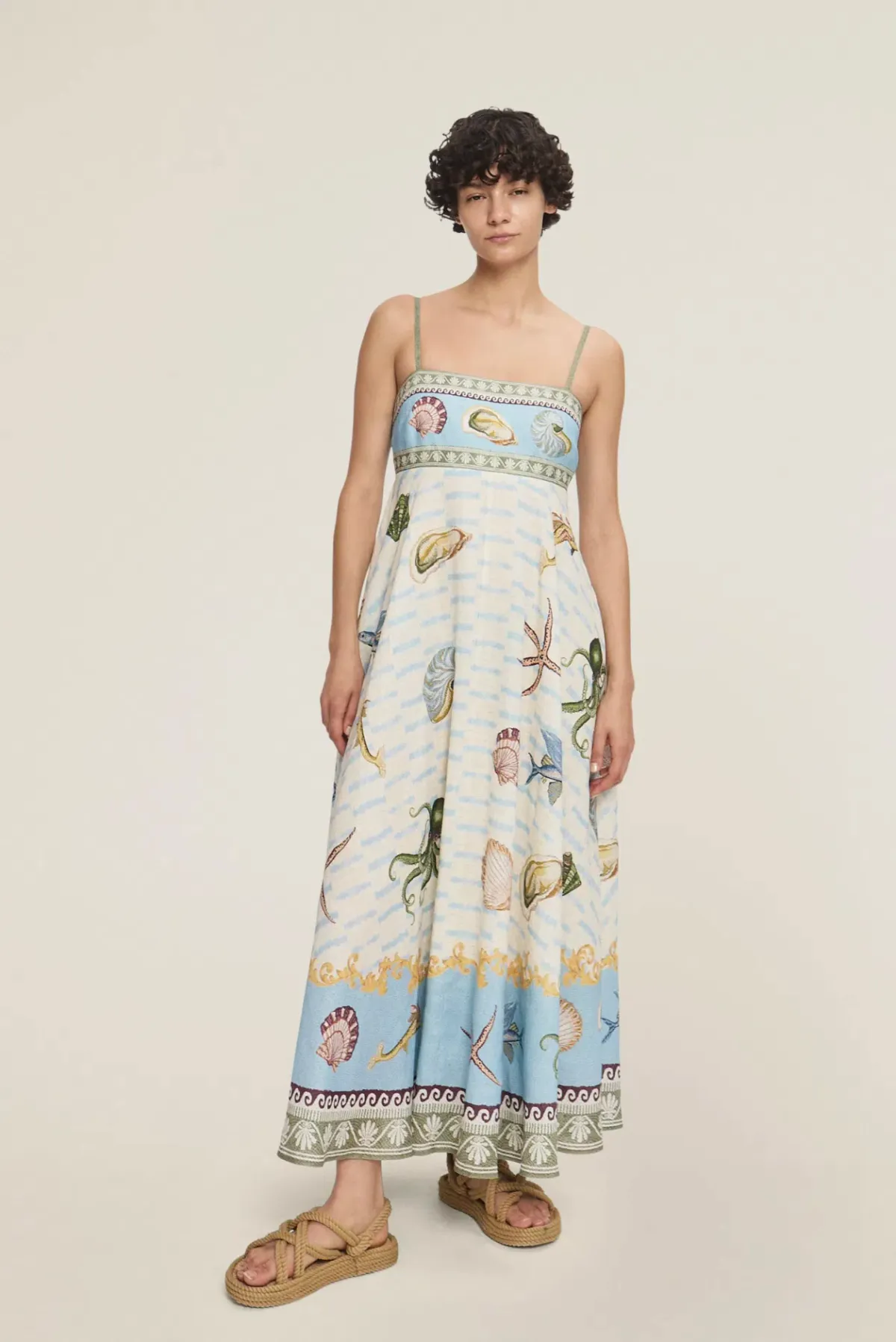 Alemais Bath House Sundress Print Size 16 for rent on The Volte - main image