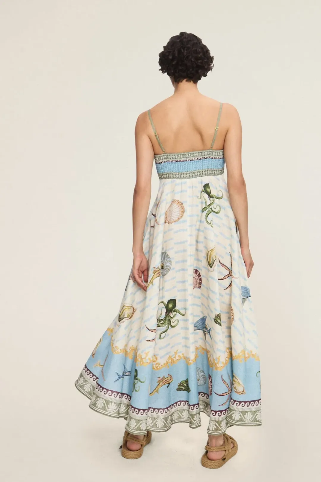 Alemais Bath House Sundress Print Size 16 for rent on The Volte - main image