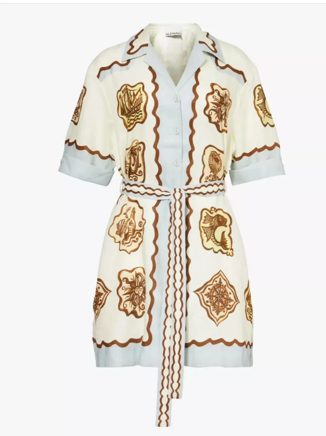 Alemais Relic Mini Dress Multi Size 14 for rent on The Volte - main image