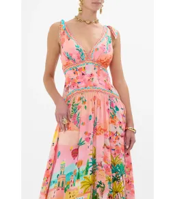 Camilla Tie Shoulder Dress in Sister Sunset Size AU 10 for rent on The Volte - image 3