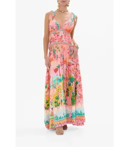 Camilla Tie Shoulder Dress in Sister Sunset Size AU 10 for rent on The Volte - image 1